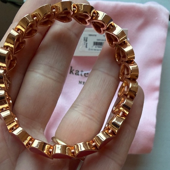 Kate Spade pink and red heart bracelet. Like brand new. Barely worn. - Picture 4 of 5